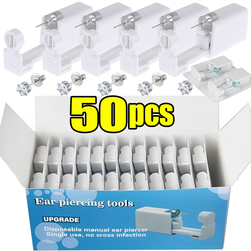 Body Jewelry Factory - 1/50 Stuks Oor Piercing Gun Wegwerp