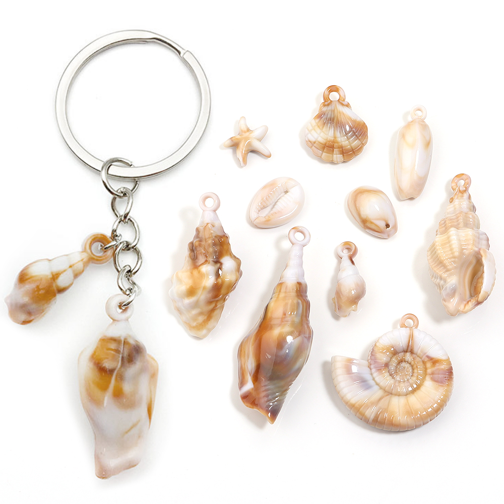 Body Jewelry Beach - 10-100 stuks natuurlijke schelp acryl bedels