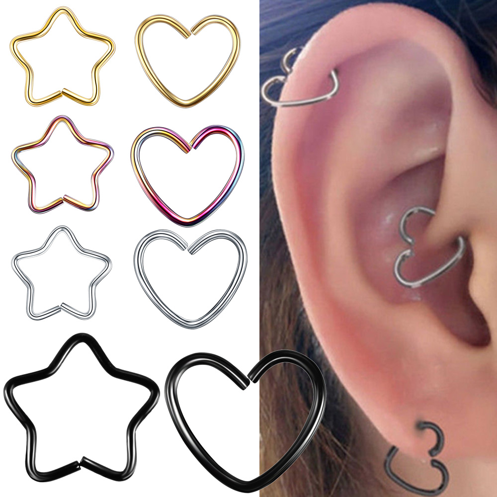 Body Jewelry Septum - Lichaam Sieraden Chirurgisch Staal Daith Hart