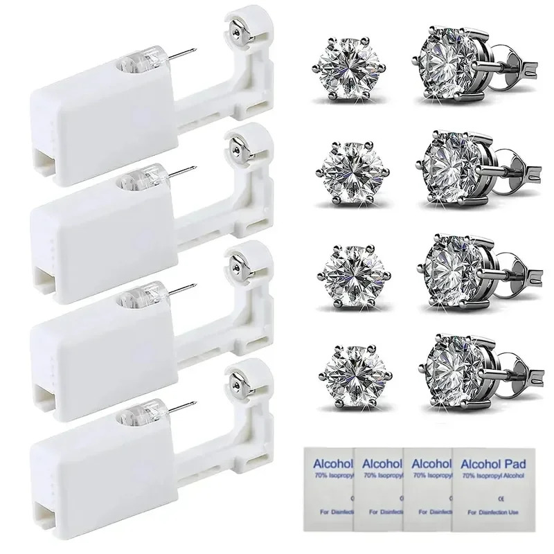 Body Jewelry Factory - 2-12 stuks Oorpiercing Gun Kit Asepsis