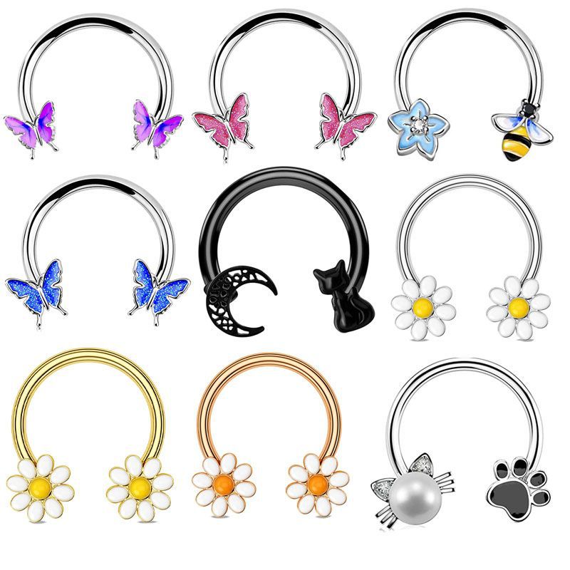 Body Jewelry Septum - 16G Septum Ring Daith Piercing Sieraden