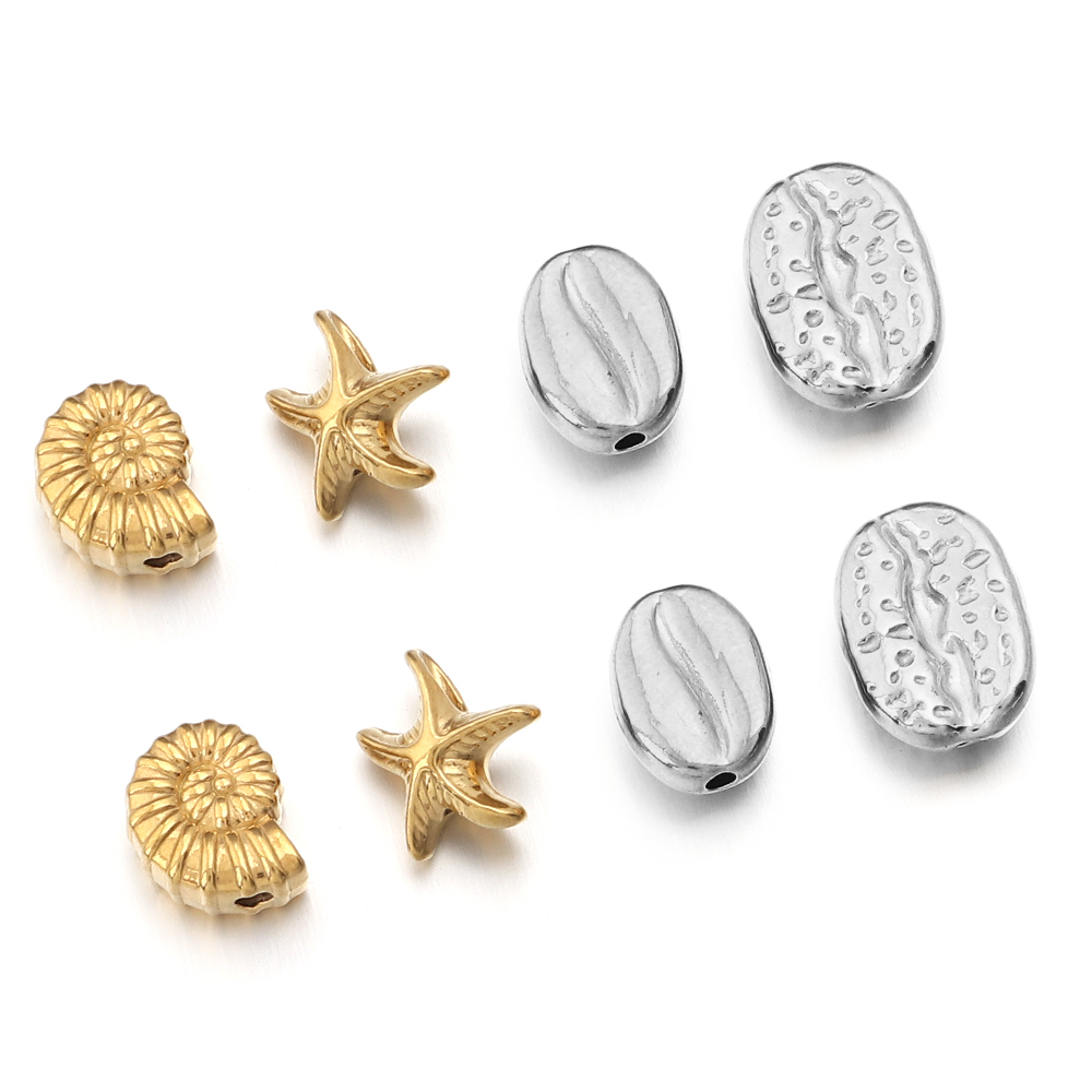 Body Jewelry Beach - 5 stuks roestvrij staal oceaandieren spacer