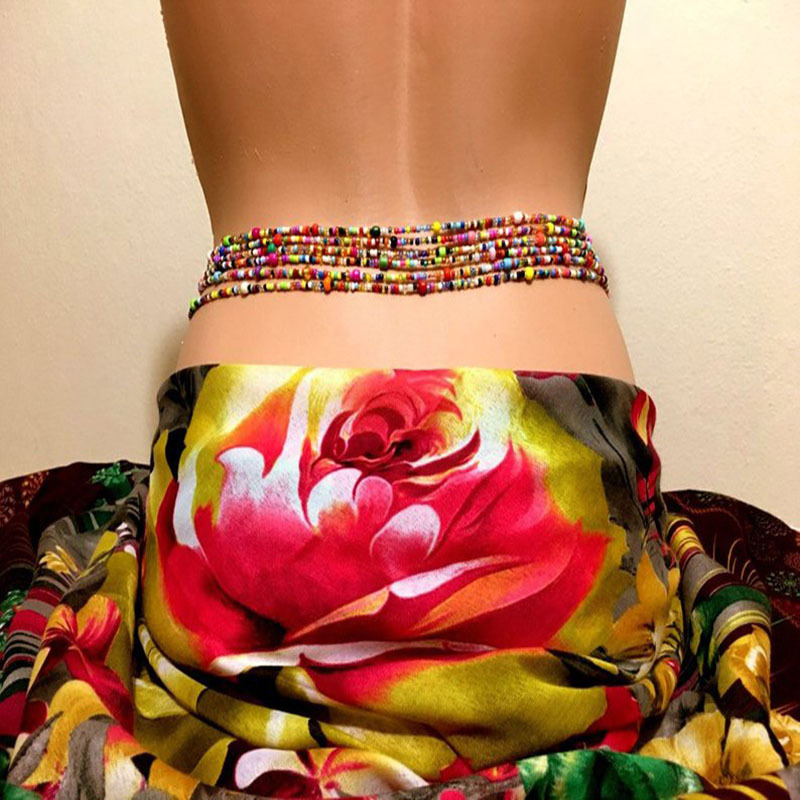 Body Jewelry Beach - Vrouwen Gelaagde Kralen Buik Ketting Boho