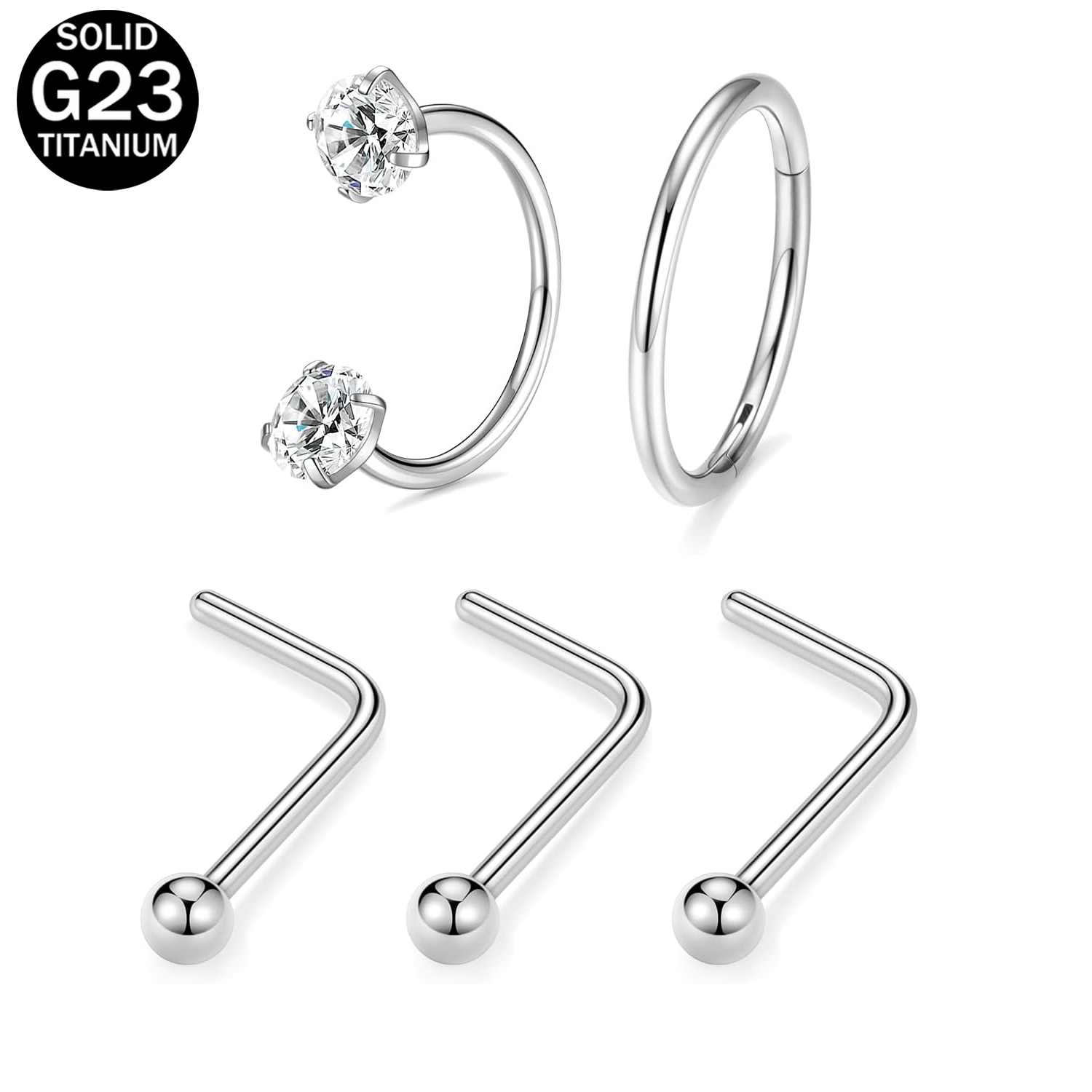 Hoefijzer G23 Titanium Neusrin - Rook Curved Barbell recensie en prijs