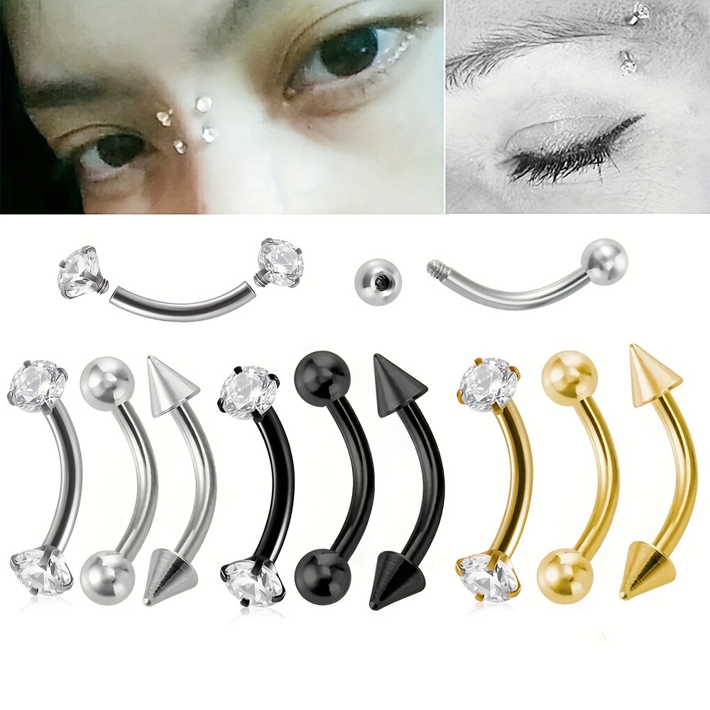 3pcs 16G Rook oorbellen roestv - Rook Curved Barbell recensie en prijs