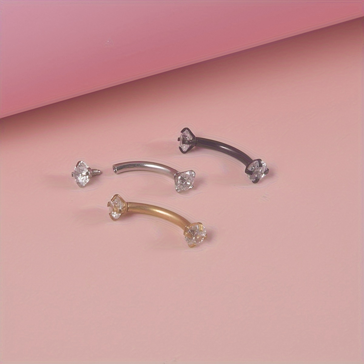 3pcs 16G Rook oorbellen roestv - Rook Curved Barbell recensie en prijs