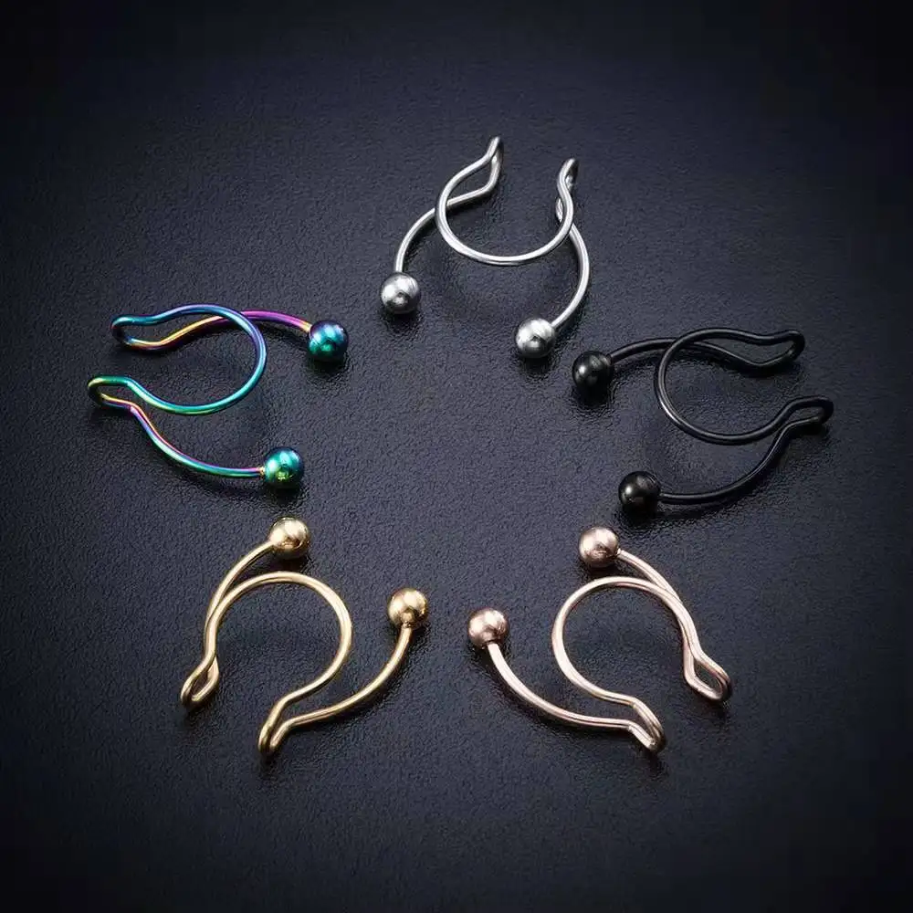 U-vormige nep-neusring hip hoe - Body Jewelry Septum recensie en prijs