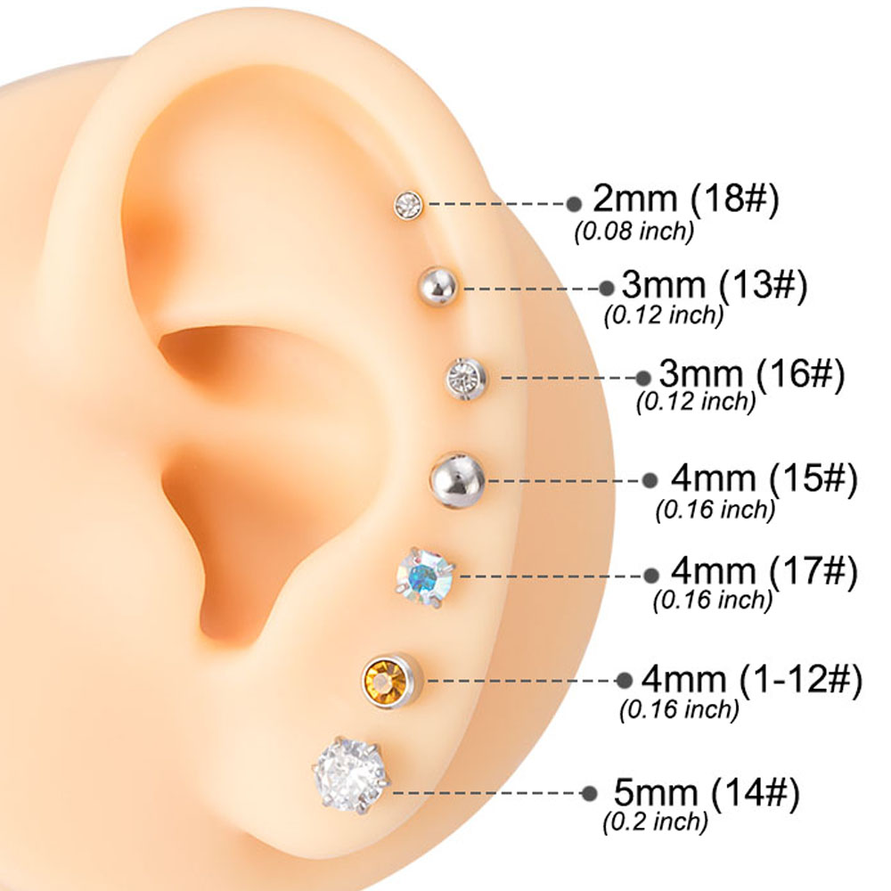 1 st Wegwerp Groene Oor Pierci - Body Jewelry Factory recensie en prijs
