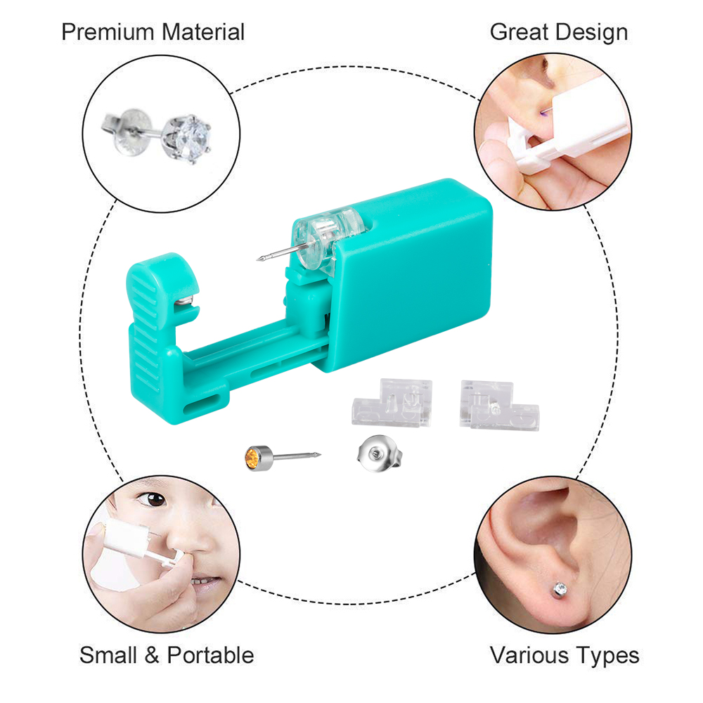 1 st Wegwerp Groene Oor Pierci - Body Jewelry Factory recensie en prijs