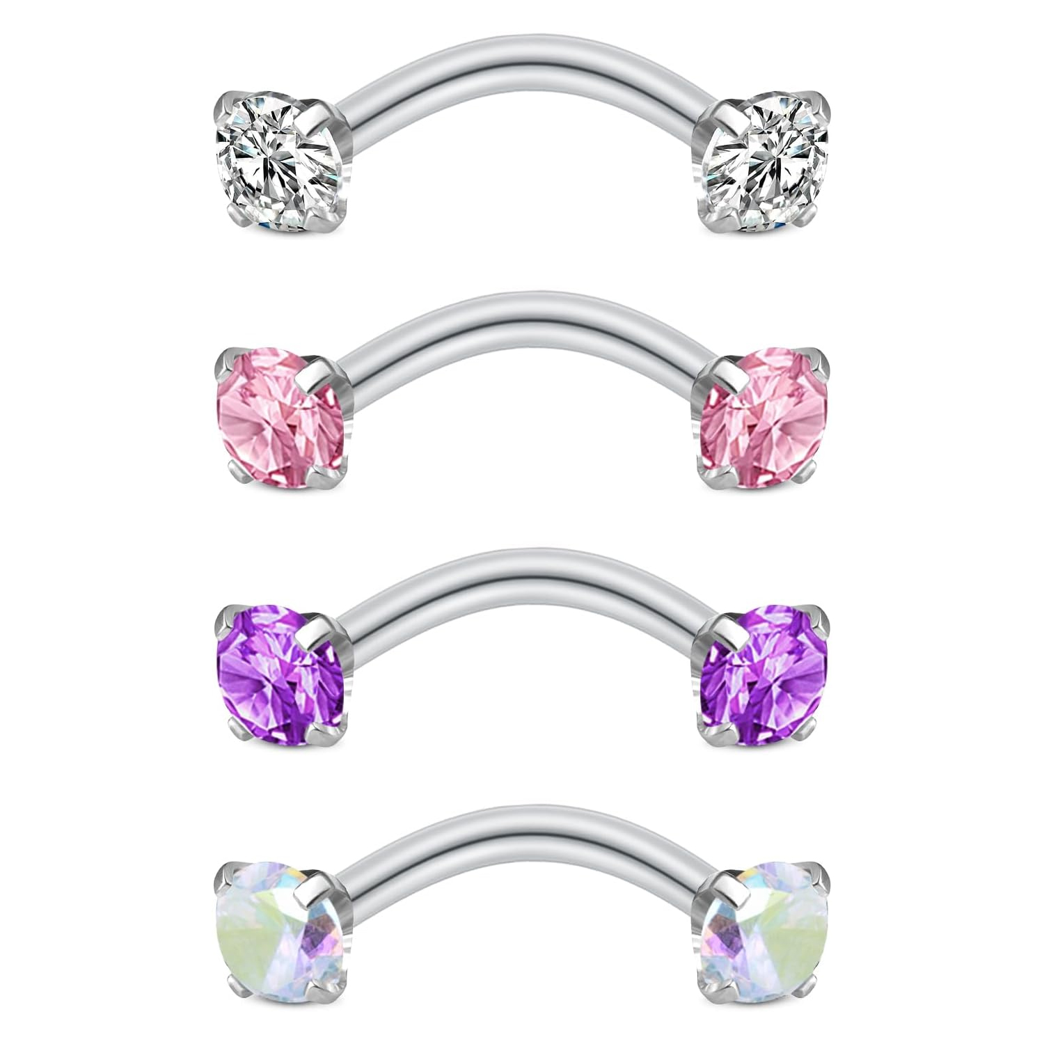 Rook oorbellen voor vrouwen, r - Rook Curved Barbell recensie en prijs