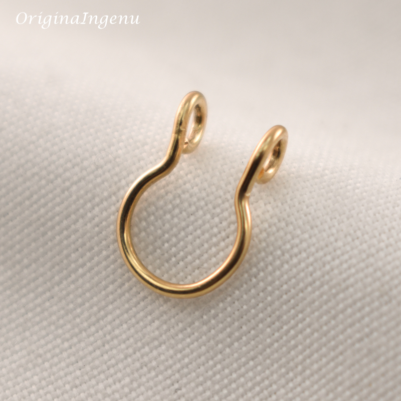 14K Goud Gevulde Nep Neus Ring - Body Jewelry Septum recensie en prijs
