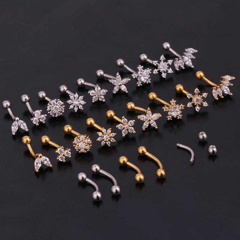 1Pc 1.2x8mm Wenkbrauw Daith Kn - Rook Curved Barbell recensie en prijs