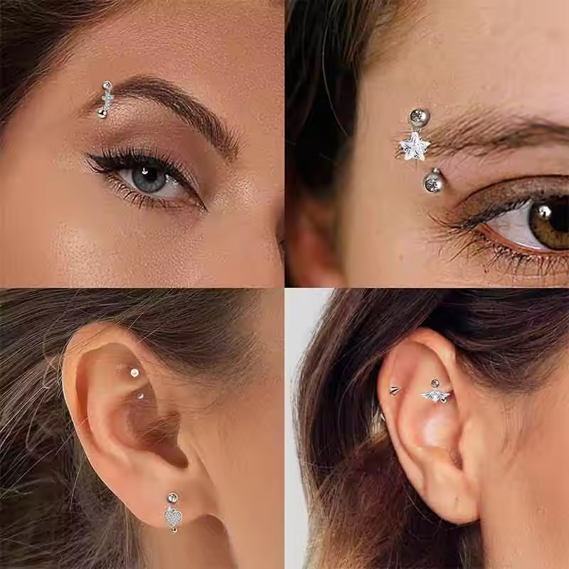 1PCS Vlinder Dangle Wenkbrauw  - Rook Curved Barbell recensie en prijs