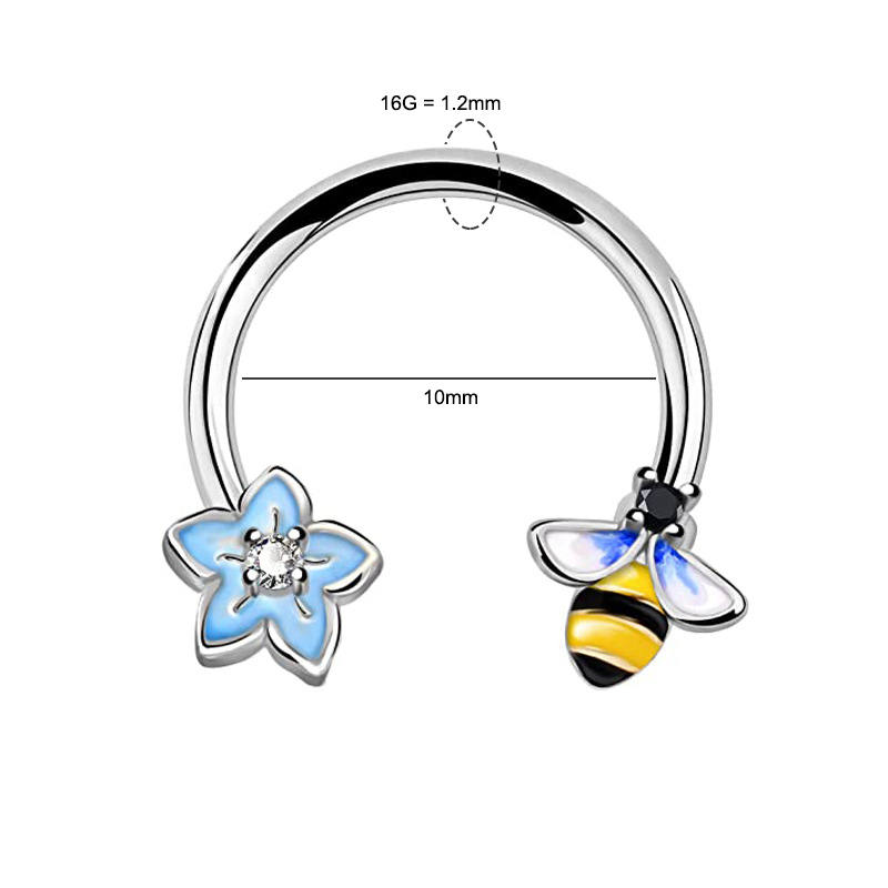 16G Septum Ring Daith Piercing - Body Jewelry Septum recensie en prijs