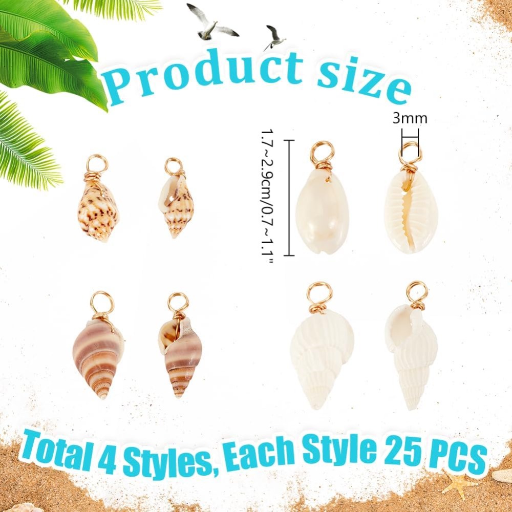 100 stks 4 Stijlen Natuurlijke - Body Jewelry Beach recensie en prijs
