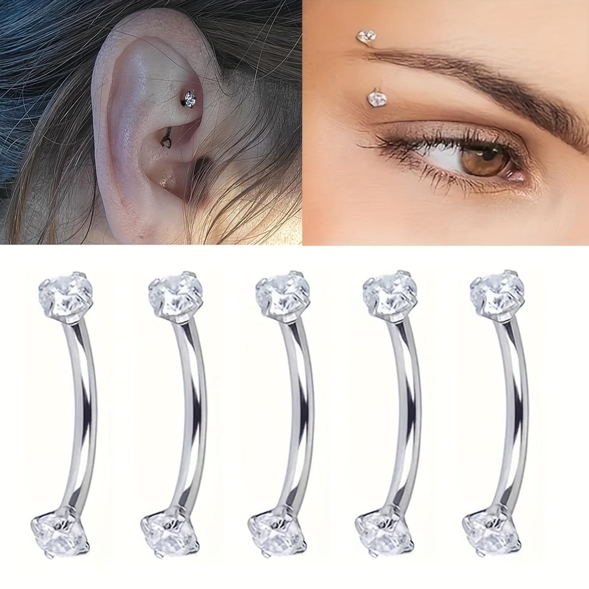 5pcs 16G roestvrij staal wenkb - Rook Curved Barbell recensie en prijs