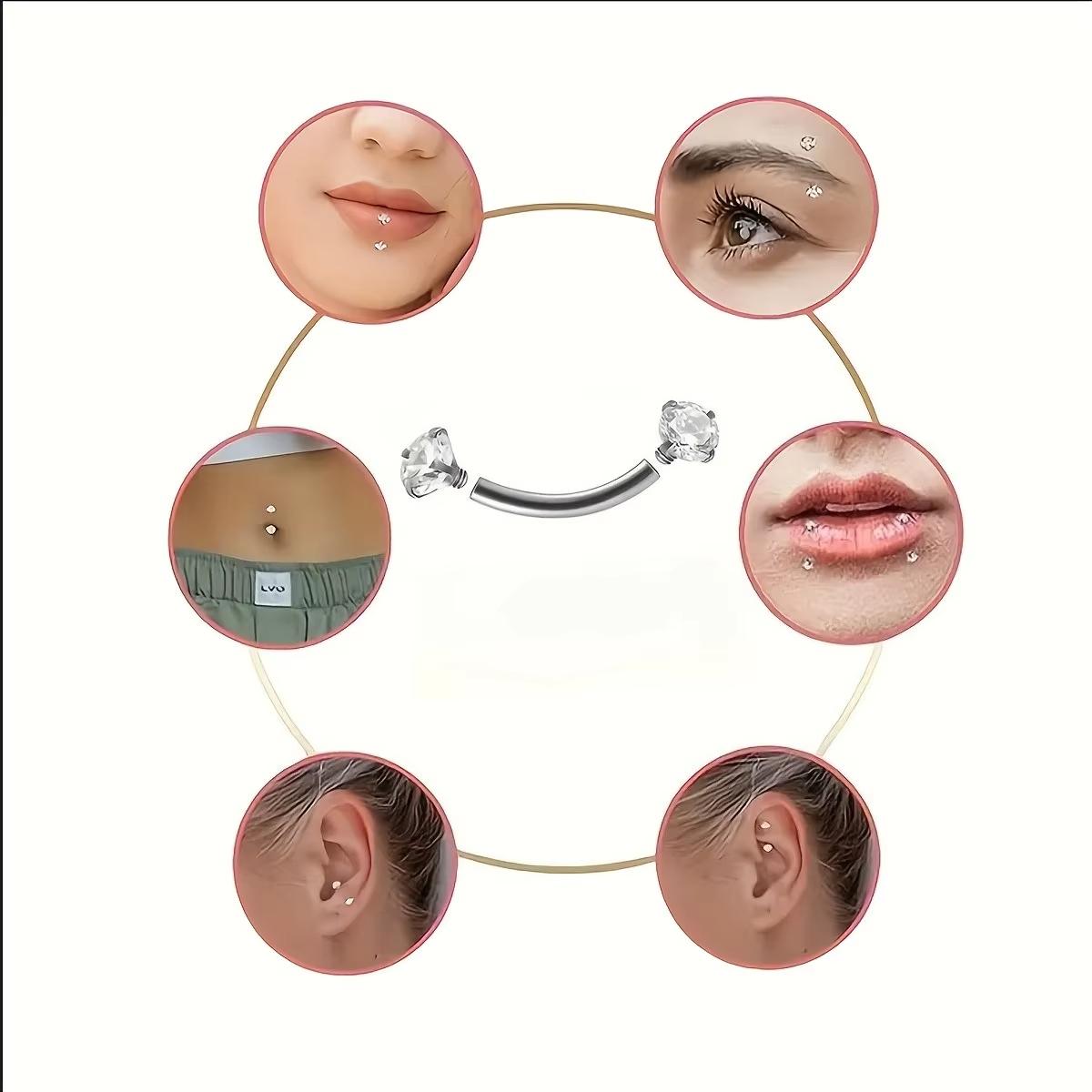 5pcs 16G roestvrij staal wenkb - Rook Curved Barbell recensie en prijs