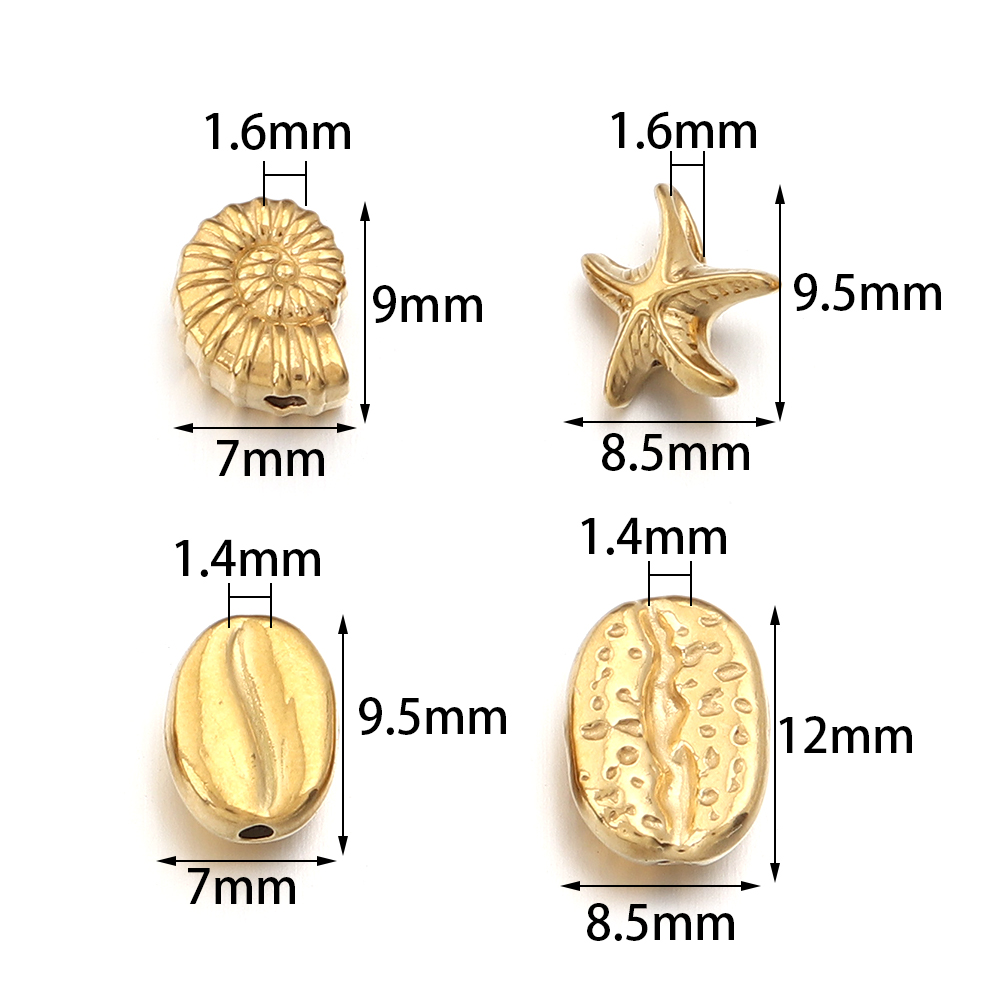 5 stuks roestvrij staal oceaan - Body Jewelry Beach recensie en prijs