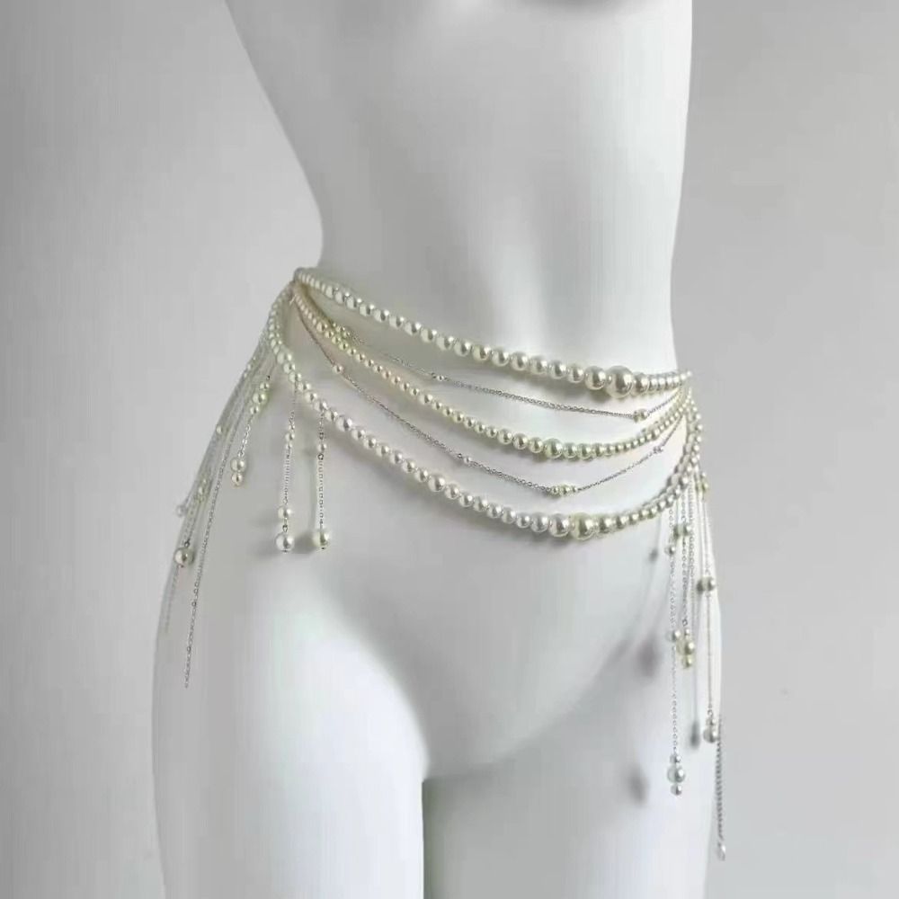 Mode Elegante Parel Taille Ket - Body Jewelry Waist Chains recensie en prijs