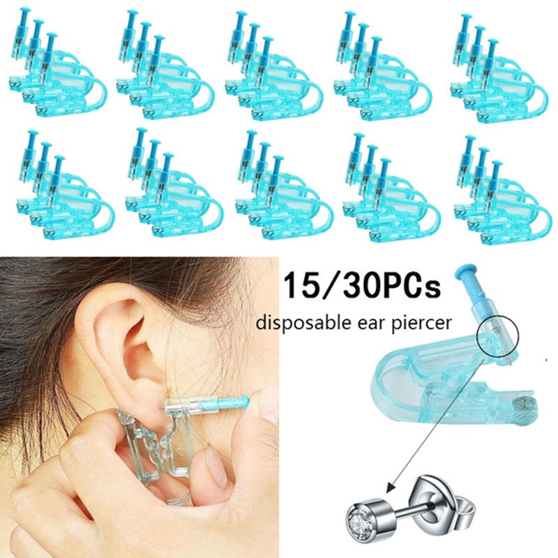 Wegwerp blauwe oorpiercing pis - Body Jewelry Factory recensie en prijs