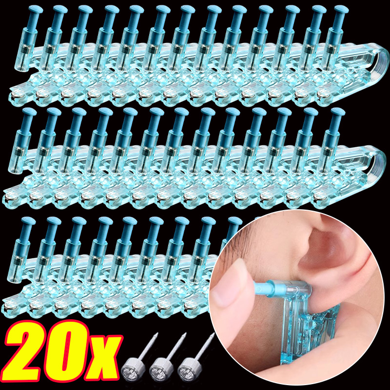 1/20 Stuks Blauw Wegwerp Oor P - Body Jewelry Factory recensie en prijs