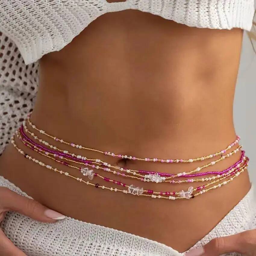 SHIXIN 6-delige set Boho kleur - Body Jewelry Waist Chains recensie en prijs
